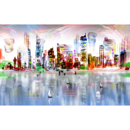 Город в акварели