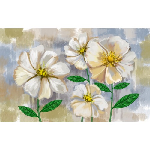 Фреска Букет в пастельных тонах