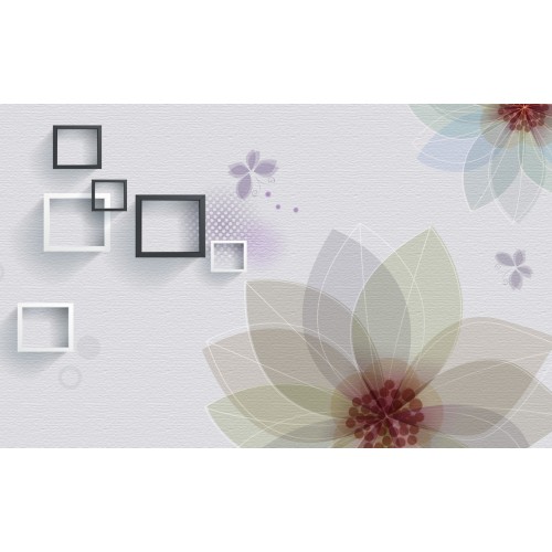 Фреска Рамки в льняних тонах