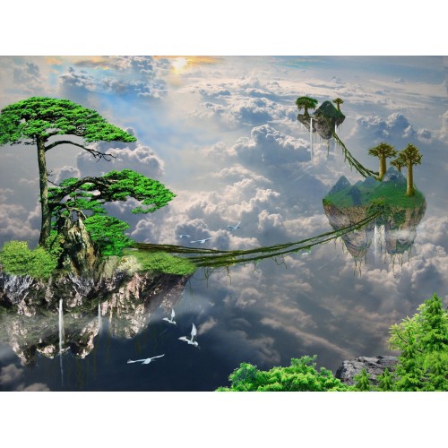 Фреска Мифический лес