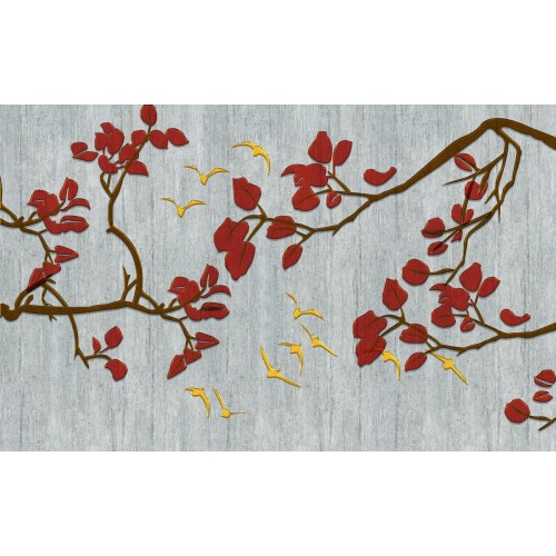 Фреска Багровая осень