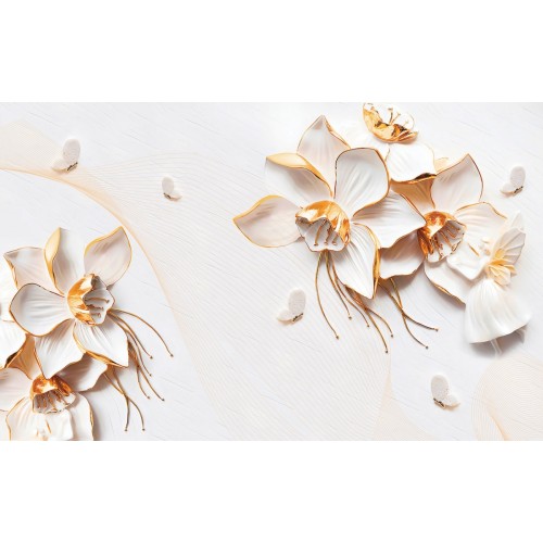 Фреска Чарующие белые нарциссы