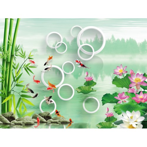 Небесные розовые и белые лотосы