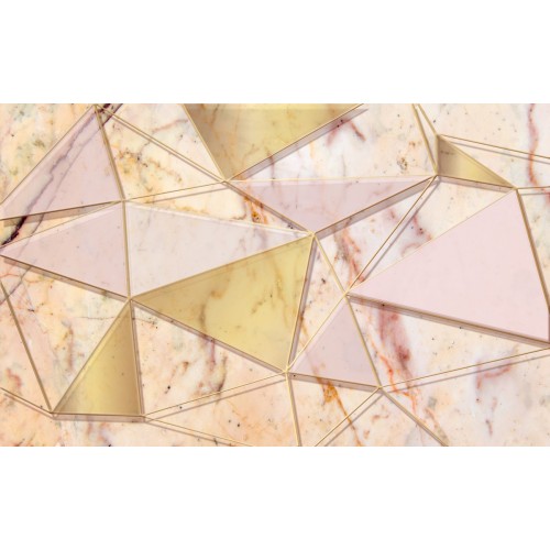 Фреска Розово-золотые грани