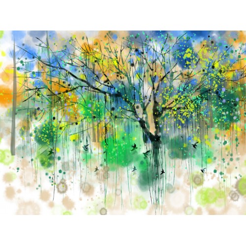 Акварельный дождь