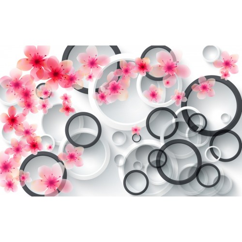 Фреска Черно/белый фен-шуй