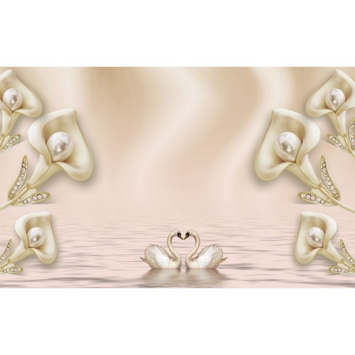 Драгоценные каллы с жемчугом