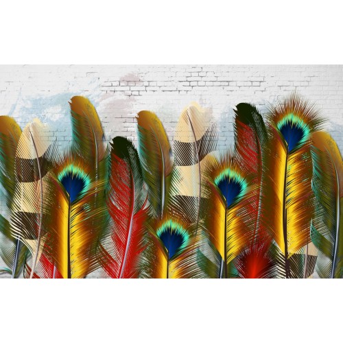 Фреска Цветастые перышки