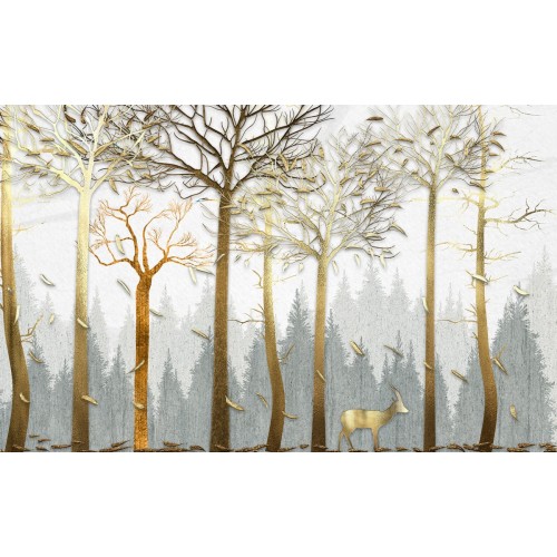 Рассвет в скандинавском лесу