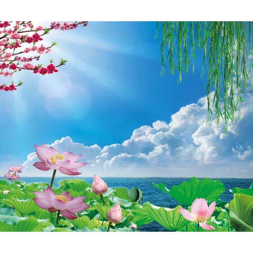 Фреска Лесное озеро