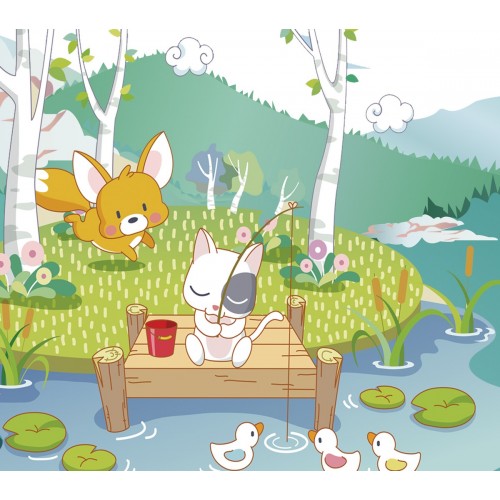 Фреска На рыбалке