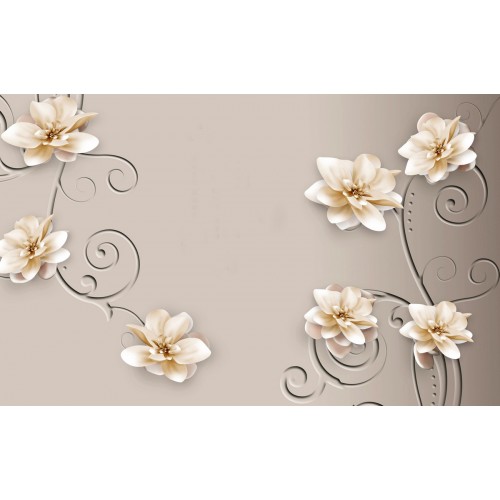 Фреска Роскошная леди в карамельных тонах