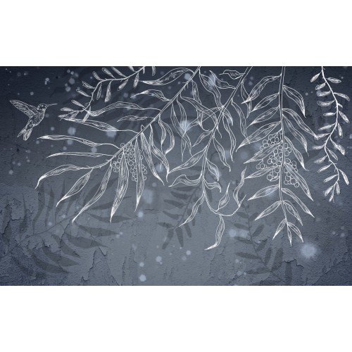 Фреска Тропические лианы в снегу