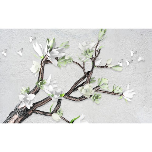 Фреска Оригами сакуры