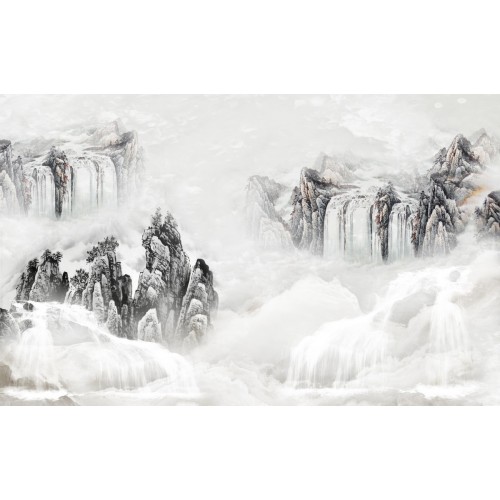 Фреска Могучие снежные горы