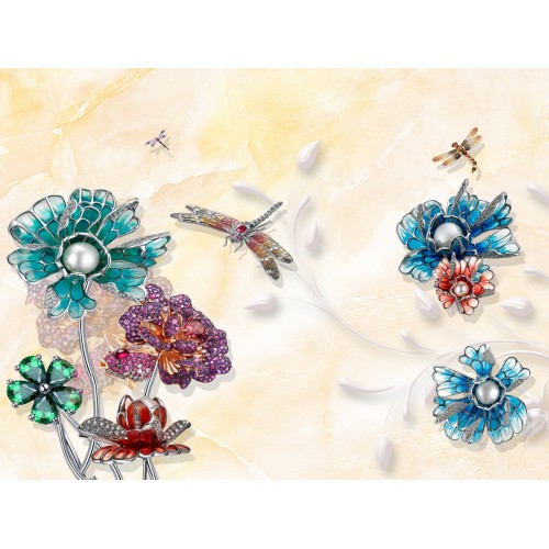 Фреска Прикосновение изумрудов