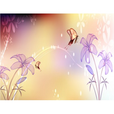 Лиловые волшебные лилии
