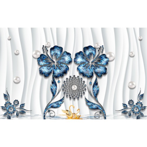 Фреска Богемные цветы