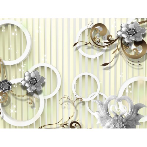 Песочные узоры с цветами