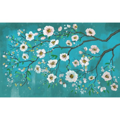 Фреска Акварельная сакура