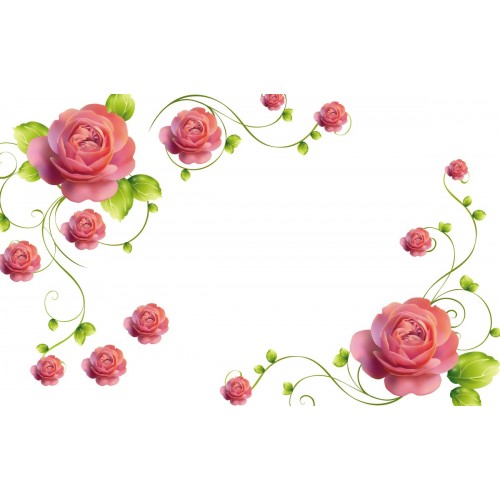 Розовые узоры на снегу