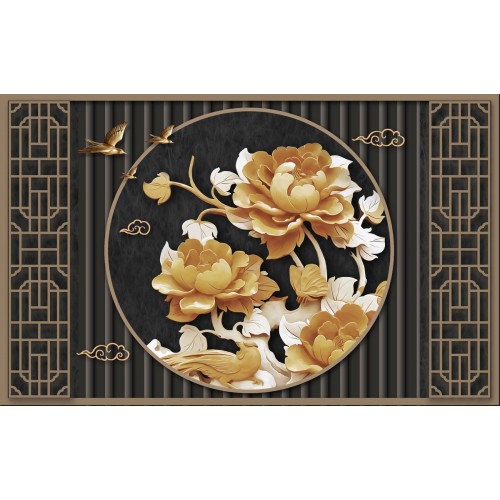 Золотые пионы пионы