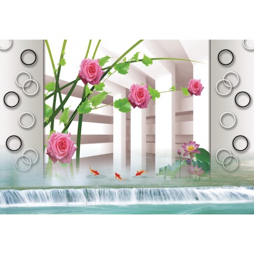 Розы в интерьере