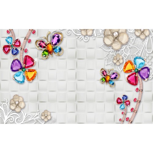 Фреска Прикосновение цветных граней