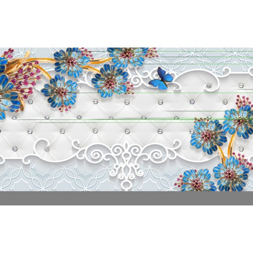 Васильки в кружевах