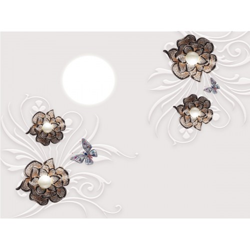 Шоколадные цветы в жемчуге