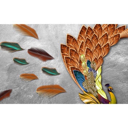 Невероятный золотой павлин