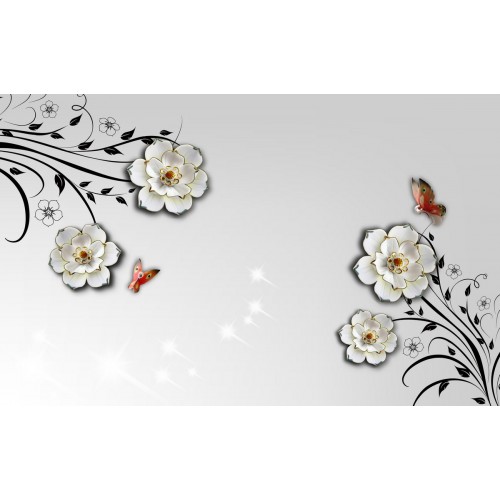 Фреска Чудные цветы