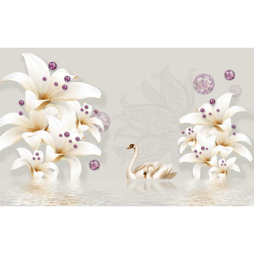 Фреска Фарфоровые лилии