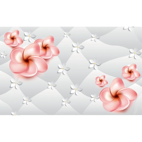 Снежное покрывало в цветах