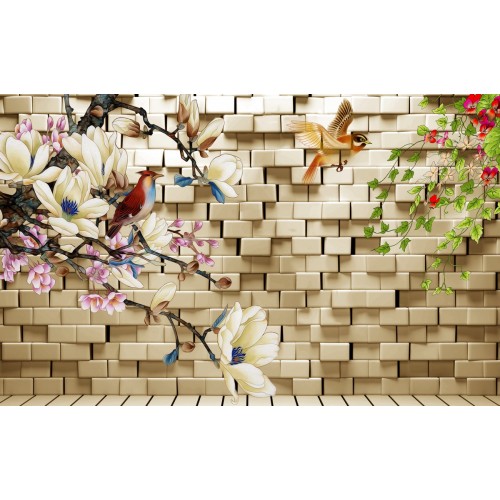 Фреска Кирпичная графика