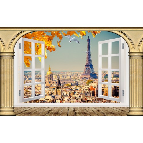 Фреска Окно в Париж