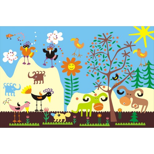 Фреска Веселый зоопарк