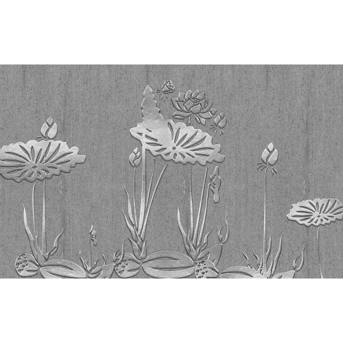 Лотосы в оттенках графит