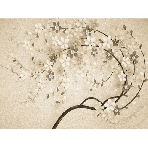 Фреска Танцующая сакура/ сакура на ветру