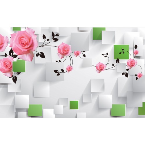 Фреска Изящные розы