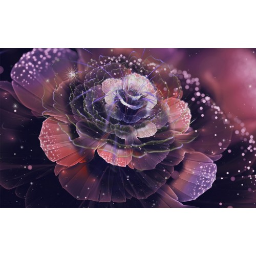 Фреска Графическая роза