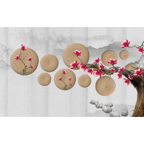 Фреска Изящная магнолия