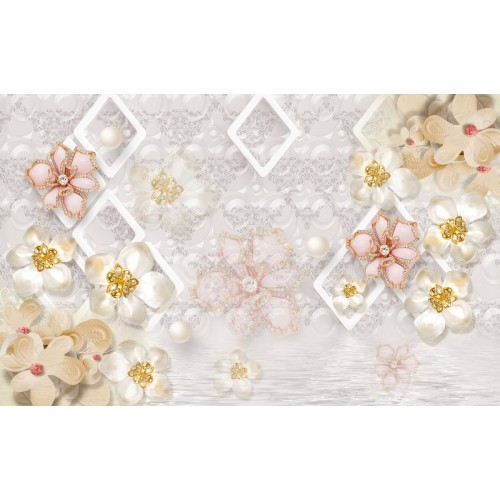 Фреска Блестящие ромбы