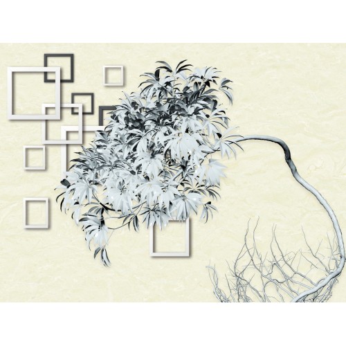 Фреска Дерево в снегу