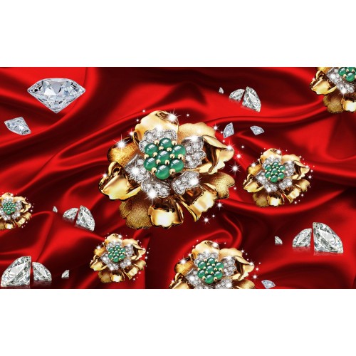 Самоцветы в красном шелке