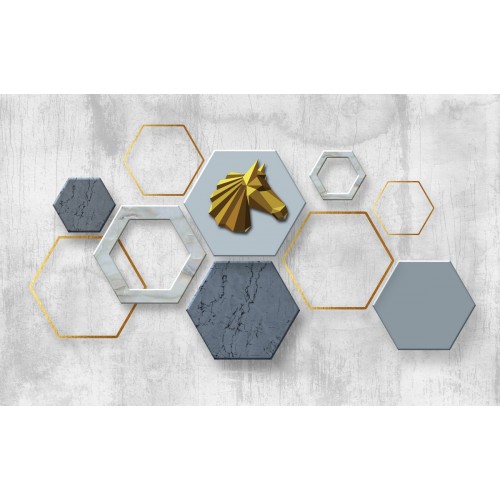 Фреска Шахматный шестигранник