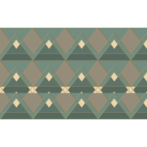 Фреска Объемные ромбы