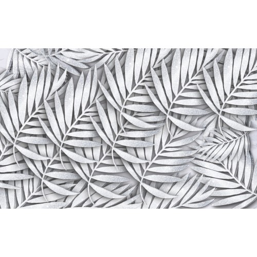 Серебрянная тропическая гравюра