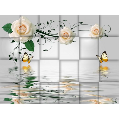 Фреска Розы над водой