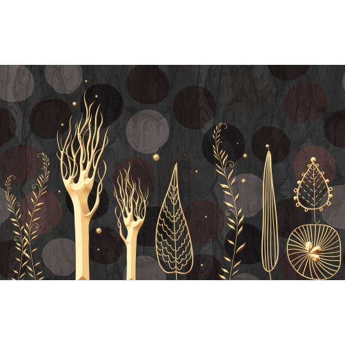 Фреска Золотой подводный лес